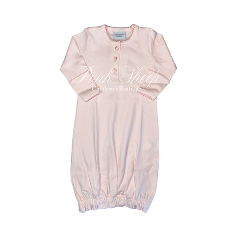 Squiggles by Charlie Pale Pink Button Sack Gown