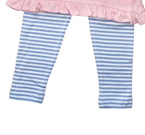 Luigi Kids Blue Stripe Leggings