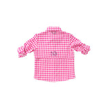 Prodoh Girls Fishing Shirt-Sangria Gingham