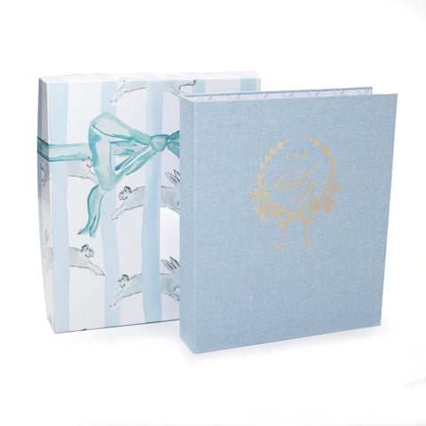 Over The Moon "Our Baby" Memory Book-Blue