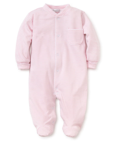 Kissy Kissy Pink Stripe Footie