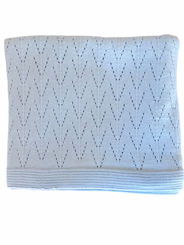Mi Lucero Light Blue Baby Shawl