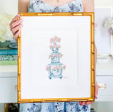 Simply Jessica Marie Tulipiere Watercolor Art Print 8x10