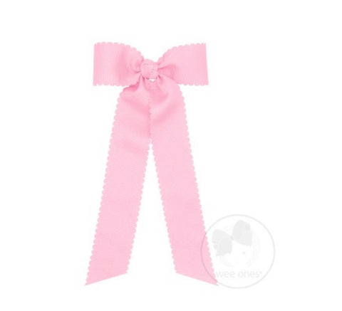 Wee Ones Scallop Bow with Tails-Medium (More Colors)