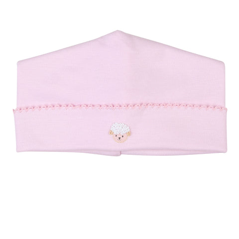 Magnolia Baby Tiny Lambs and Chicks Embroidered Hat-Girls
