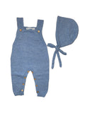 Mi Lucero Blue Merino Wool Dungarees