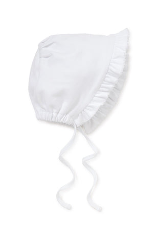 Kissy Kissy White Ruffle Bonnet