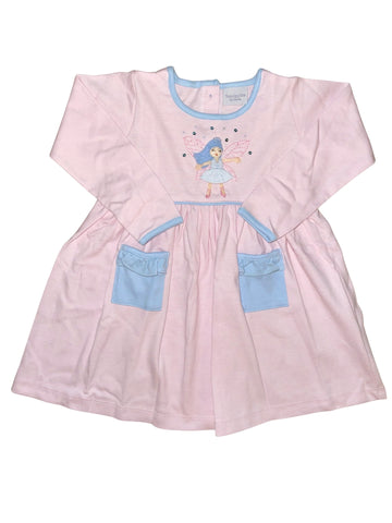 Squiggles by Charlie Pink Mini Stripe Fairy Popover Dress