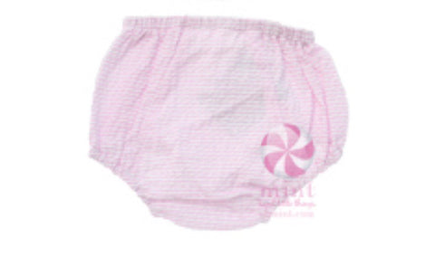 O Mint! Pink Seersucker Diaper Cover-0/6m, 6/12m