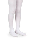 Jefferies Socks Organic Cotton Smooth Toe Tights (Pink, White)