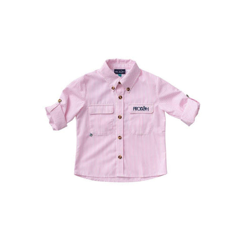 Prodoh Girls Fishing Shirt-Bon Bon Stripe