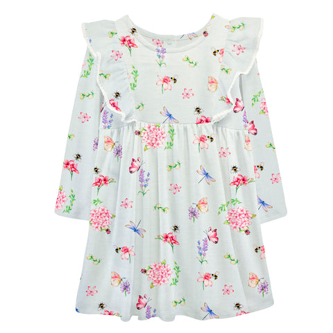 Baby Club Chic Light Blue Botanical Dress