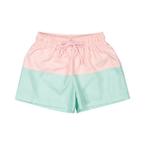 Sal & Pimenta Pastel Patch Color Block Swim Trunks