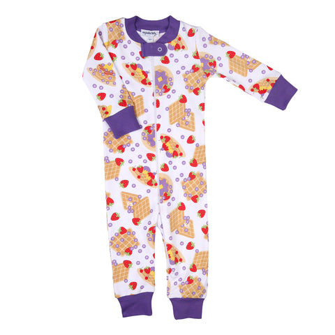 Magnolia Baby Waffle Time Zip Pajama