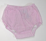 O Mint! Pink Seersucker Diaper Cover-0/6m, 6/12m