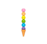 Rainbow Scoops Vanilla Scented Stacking Erasable Crayons