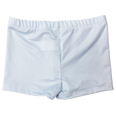 Set Fashions Blue Gingham Cartwheel Shorts