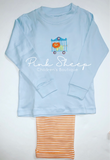 Squiggles by Charlie Orange Stripe Circus Lion Pant Set(12m & 18m arriving next shipment)