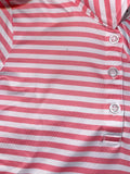 Prodoh GIRL coral stripe polo 4t (spots)