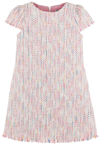 Gabby Pink Boucle Shift Dress