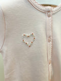 Squiggles by Charlie Light Pink Embroidered Heart Day Gown