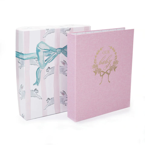 Over The Moon "Our Baby" Memory Book-Pink