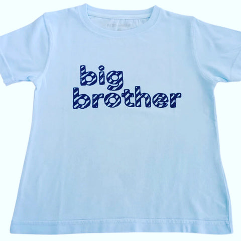 Mustard Ketchup Kids Light Blue/Navy Big Brother T Shirt