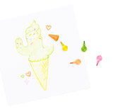Rainbow Scoops Vanilla Scented Stacking Erasable Crayons