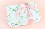 Simply Jessica Marie Bamboo Bows Christmas Watercolor Wrapping Paper