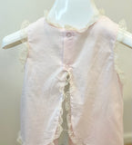 Baby Sen Light Pink Ecru Lace Heirloom Bloomer Set