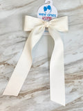 Wee Ones Matte Satin Bow with Tails-Medium