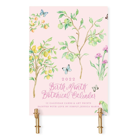 Simply Jessica Marie Birth Month Botanical Calendar (Calendar Only)