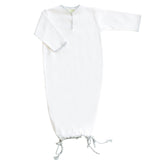 Pixie Lily Jersey Sack Gown-Blue Trim