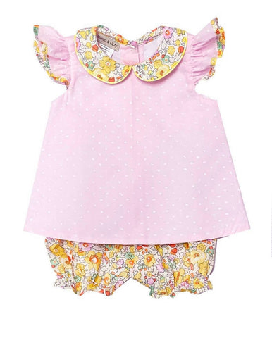Marco & Lizzy Liberty Pink Plumetti Bloomer Set