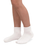 Jefferies Socks Smooth Toe Turn Cuff Sock (Pink, Blue, White)