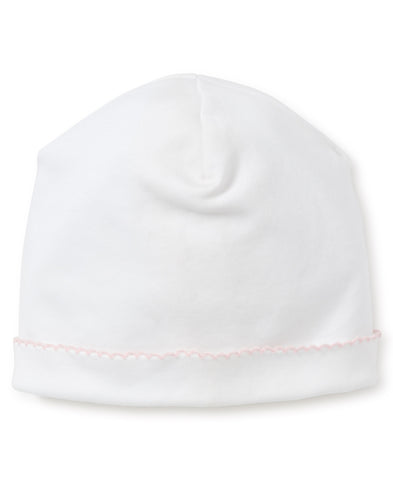 Kissy Kissy White Hat with Pink Trim