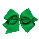 Wee Ones Scallop Bow-Medium (Multiple Colors)